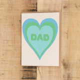 Alphabet Studios Craft Stationery Dad Heart Shadow Greeting Card