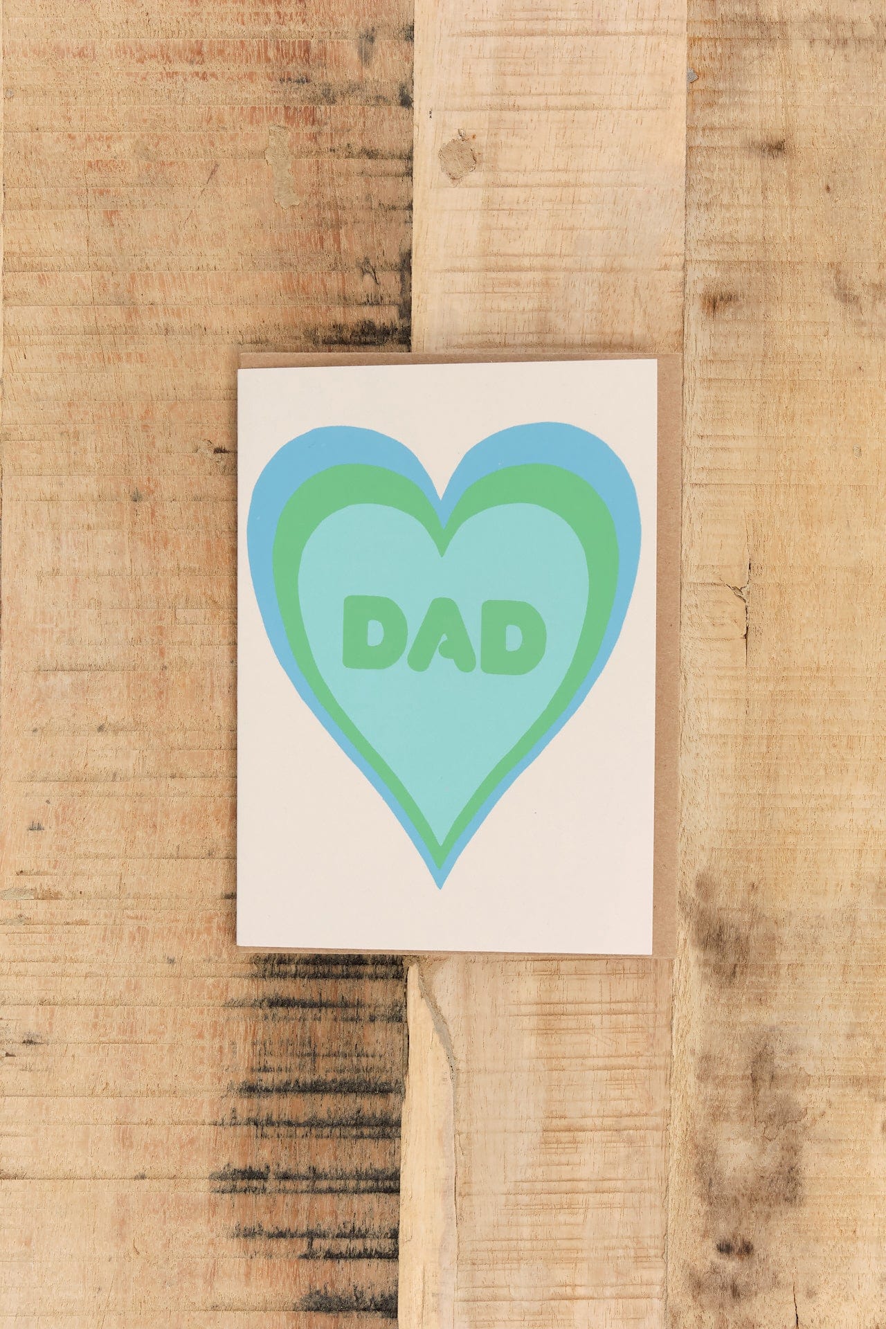 Alphabet Studios Craft Stationery Dad Heart Shadow Greeting Card