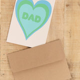 Alphabet Studios Craft Stationery Dad Heart Shadow Greeting Card