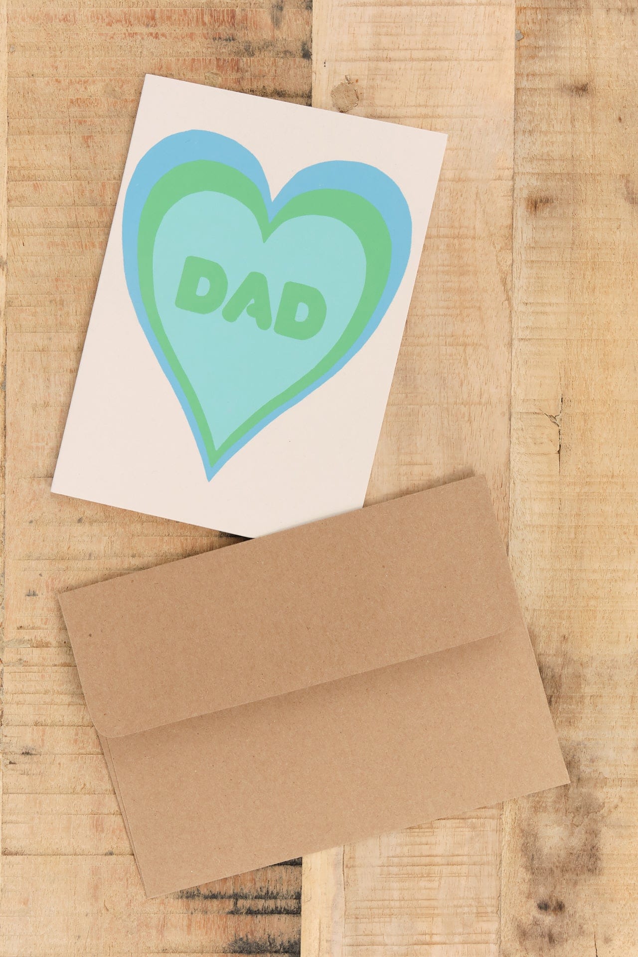 Alphabet Studios Craft Stationery Dad Heart Shadow Greeting Card