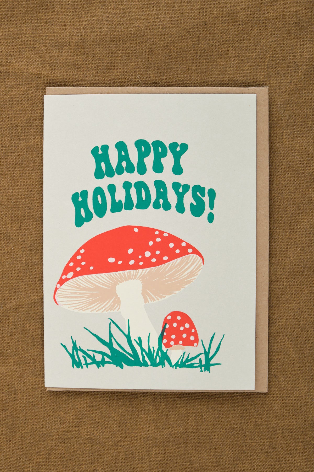 Alphabet Studios Holiday Mushroom Greeting Card