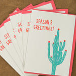 Holiday Cactus Seasons Greetings Card Box of 6 