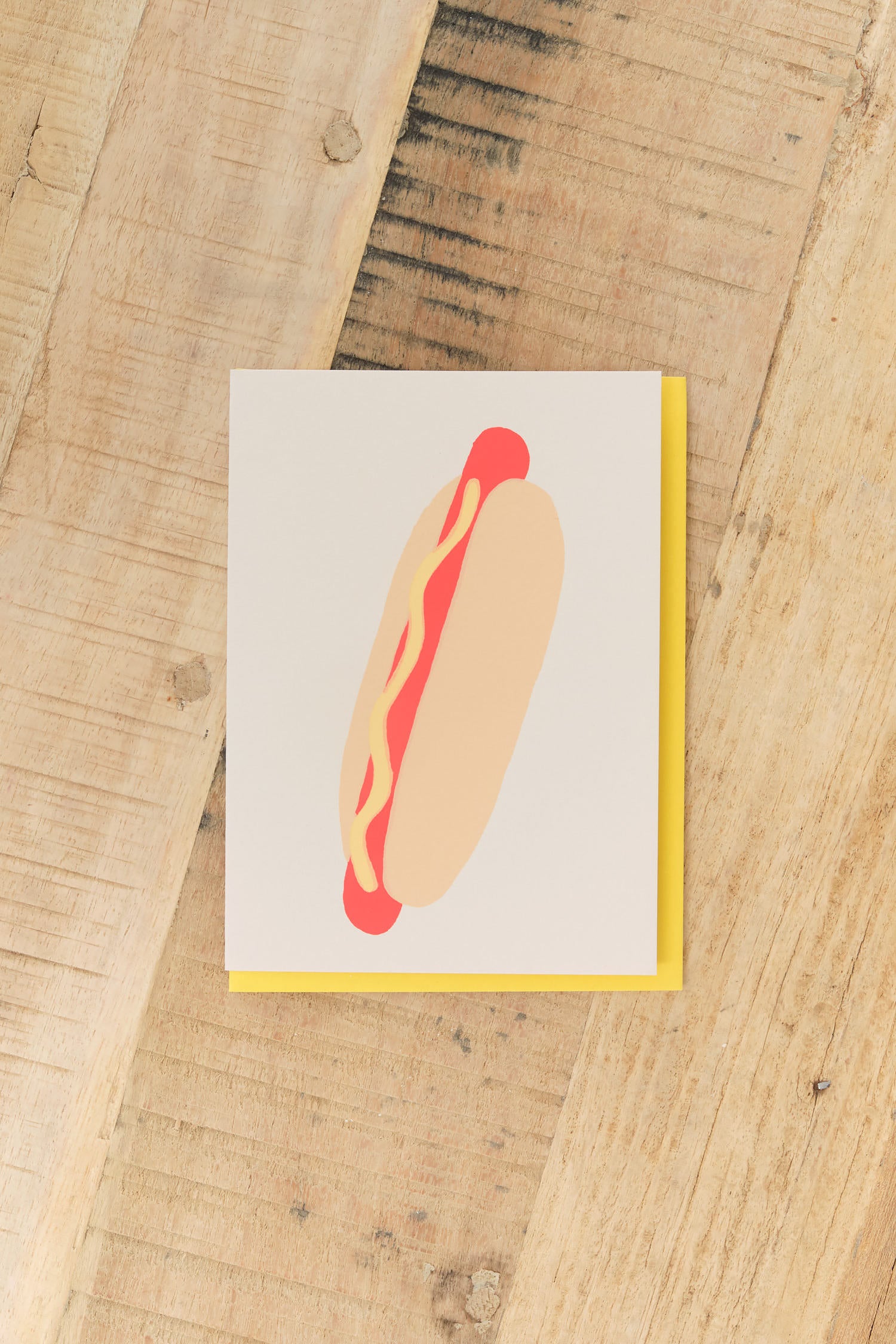 Alphabet Studios Craft Stationery Hot Dog Greeting Card