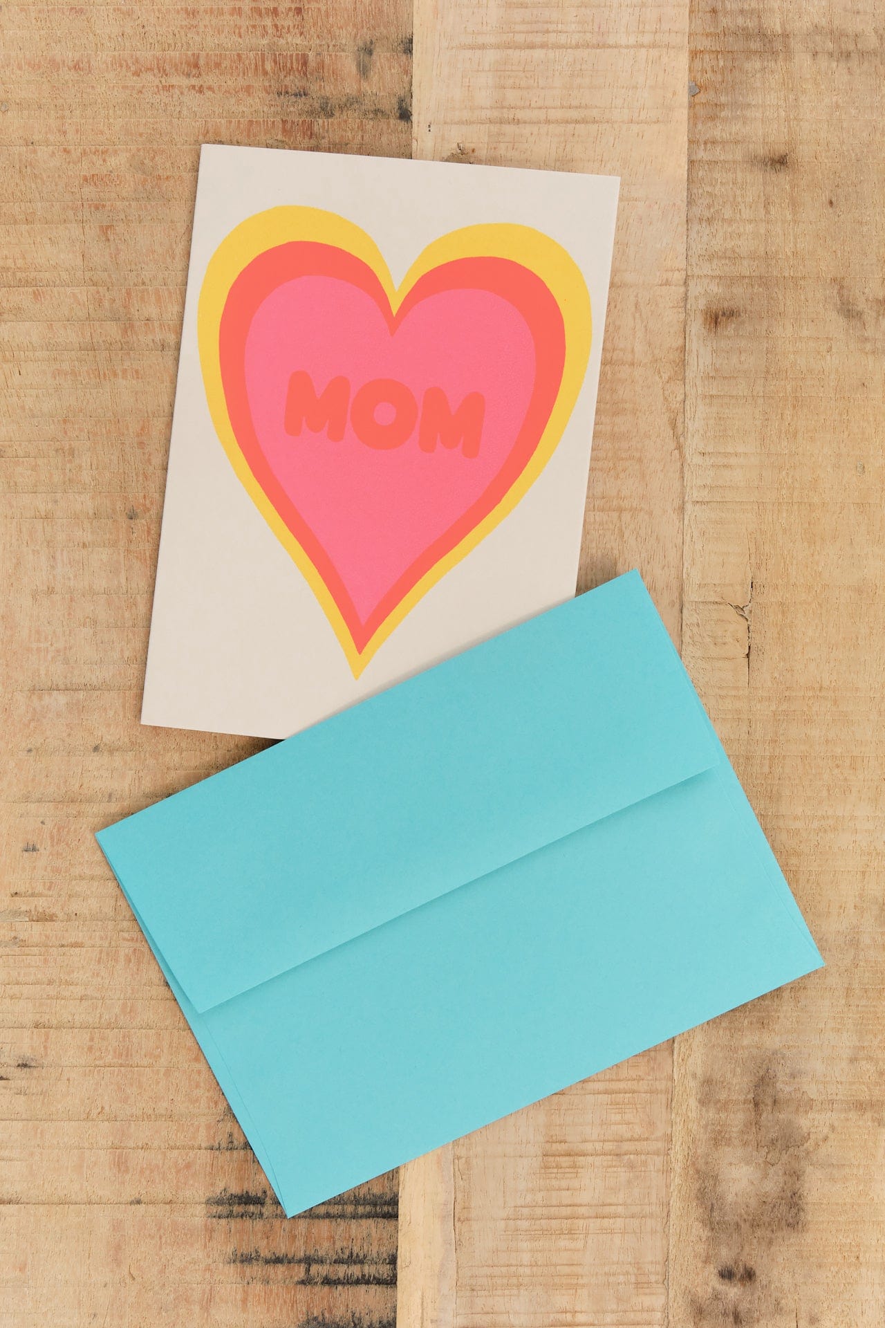 Alphabet Studios Craft Stationery Mom Heart Shadow Greeting Card