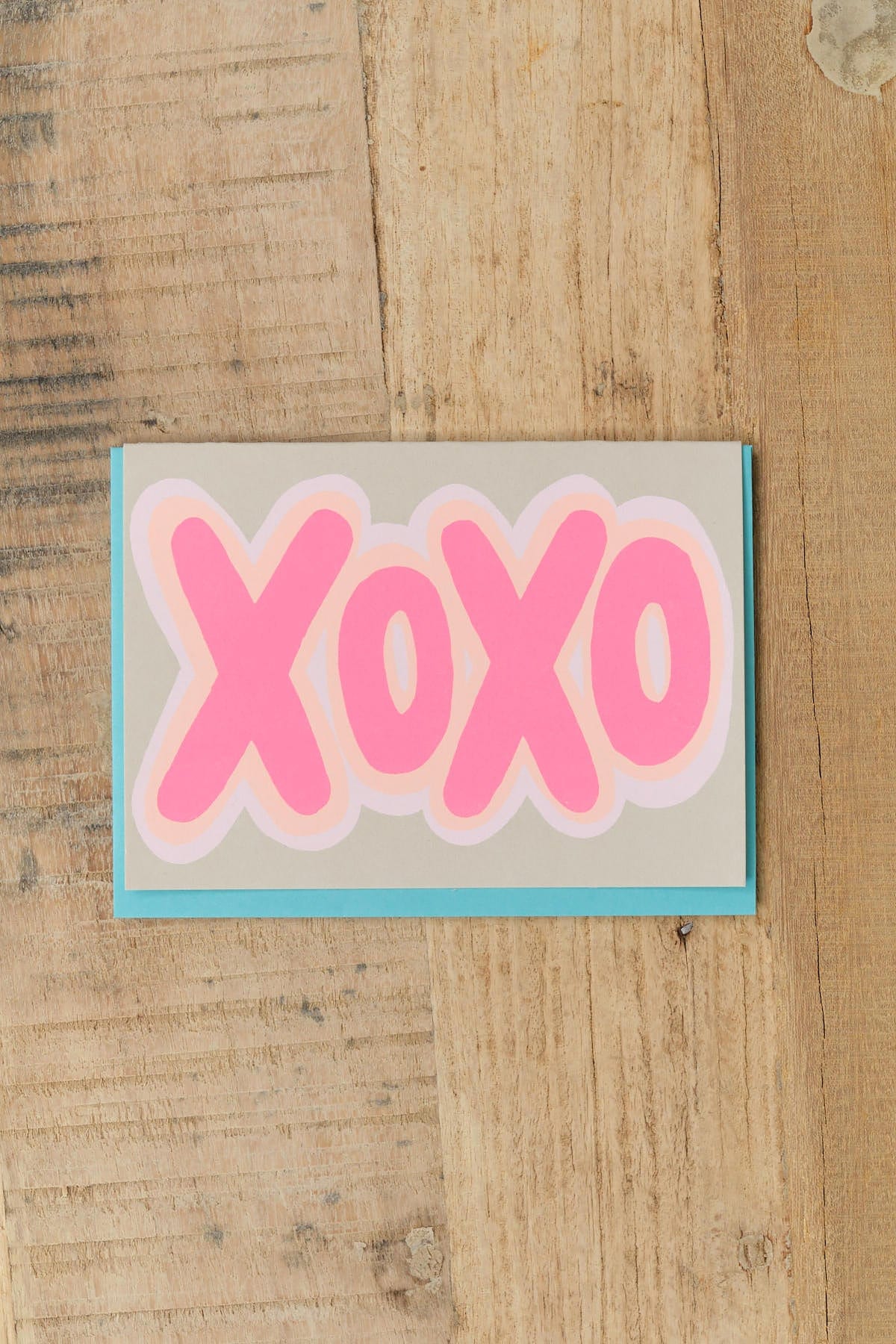 Alphabet Studios XOXO Shadow Greeting Card Cedar & Hyde Mercantile