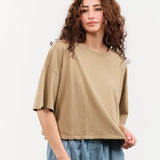 Amo Denim Apparel Womens Tees Adore Tee in Sand Sand / XSmall