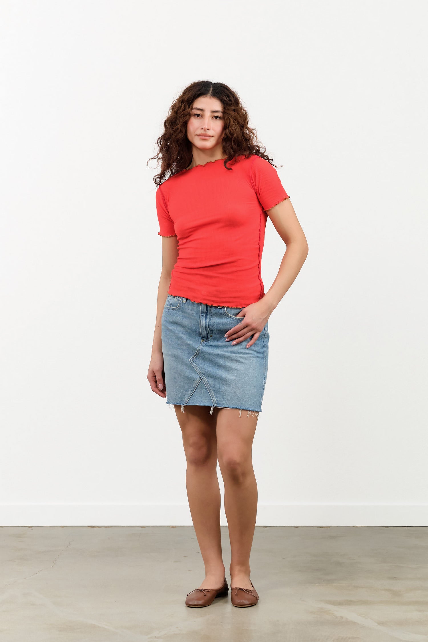 Amo Denim Alexis Skirt in Sweetheart 