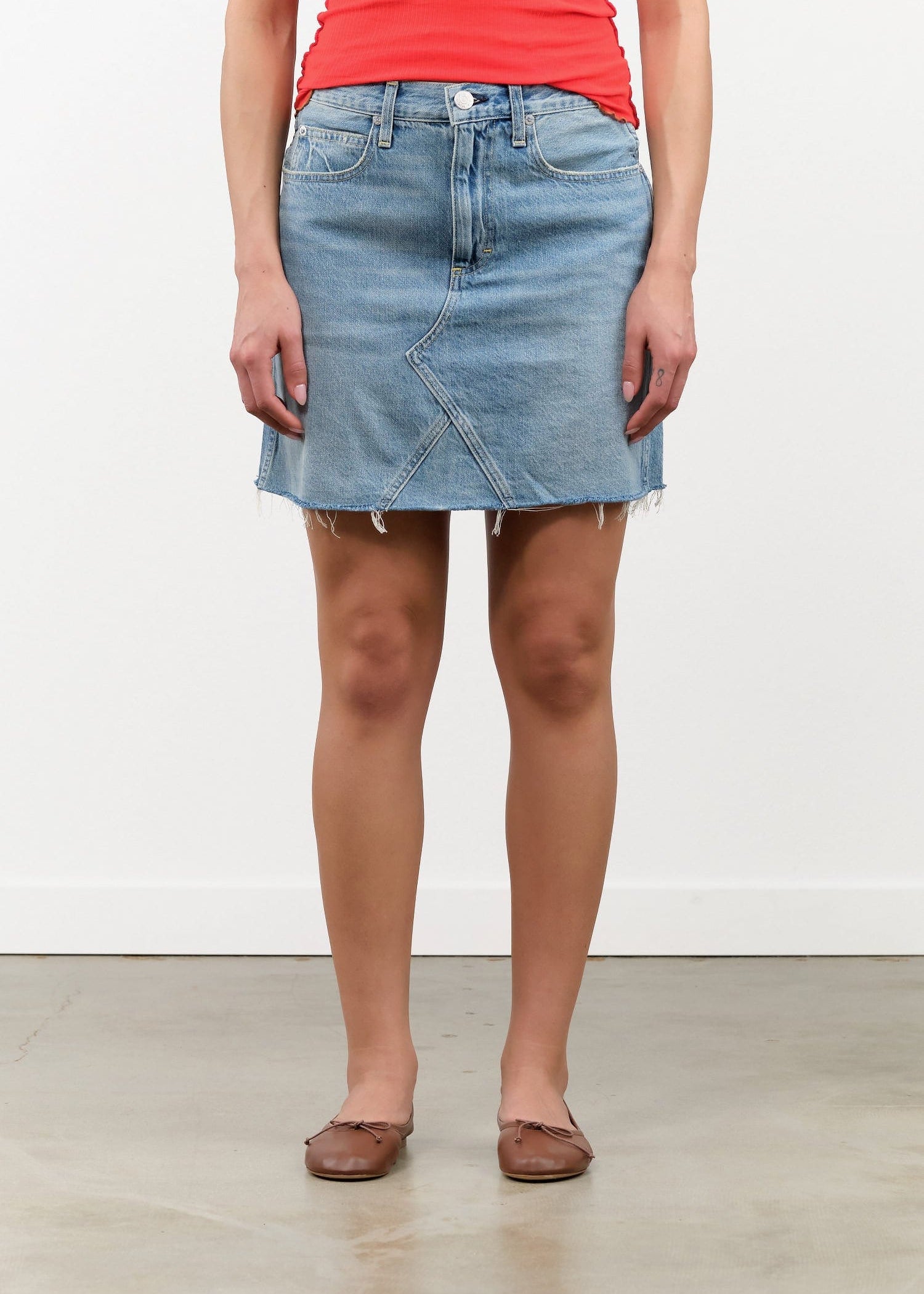 Amo Denim Apparel Womens Denim Alexis Skirt