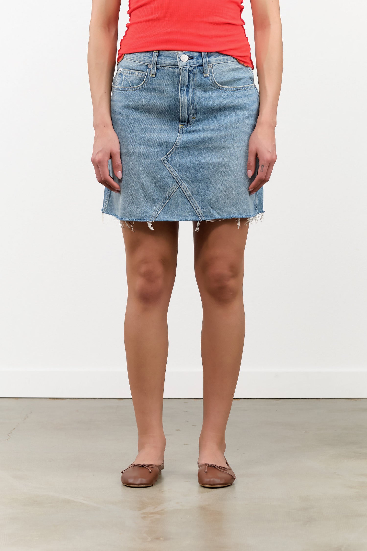 Amo Denim Apparel Womens Denim Alexis Skirt