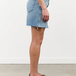 Amo Denim Designer Brand Short Jean Alexis Skirt in Sweetheart Blue