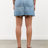 Sweetheart Blue Short Jean Alexis Skirt by Amo Denim Designer Brand 