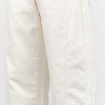 Anne Bowed High Waisted Jean Trouser in Sandy White by Amo Denim Designer Brand 