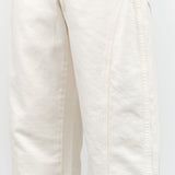 Anne Bowed High Waisted Jean Trouser in Sandy White by Amo Denim Designer Brand 