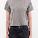Amo Denim Apparel Womens Tees Babe Tee in Heather Grey