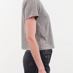 Amo Denim Apparel Womens Tees Babe Tee in Heather Grey