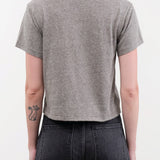 Amo Denim Apparel Womens Tees Babe Tee in Heather Grey