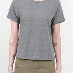 Front view of Classic Tee in Heather Grey