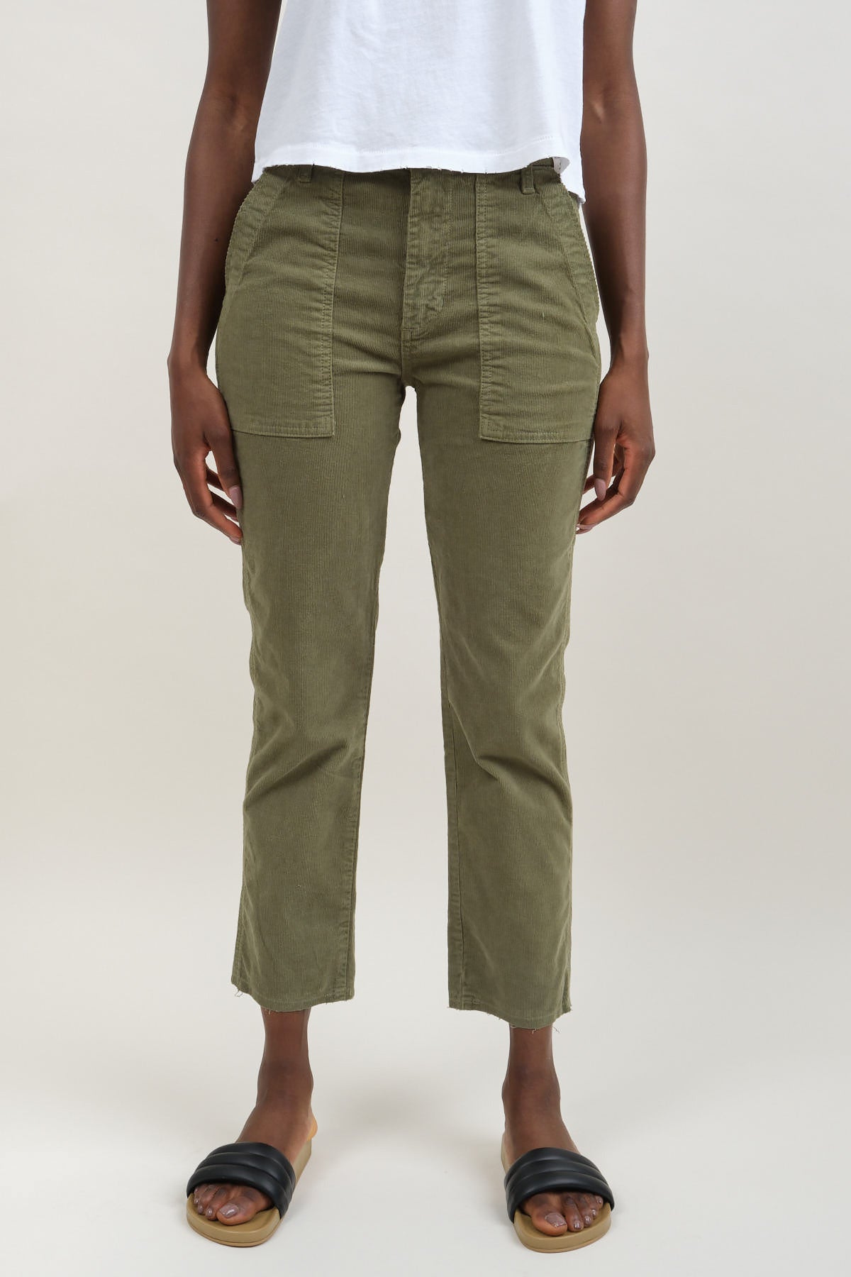 Front of Corduroy Easy Army Trouser