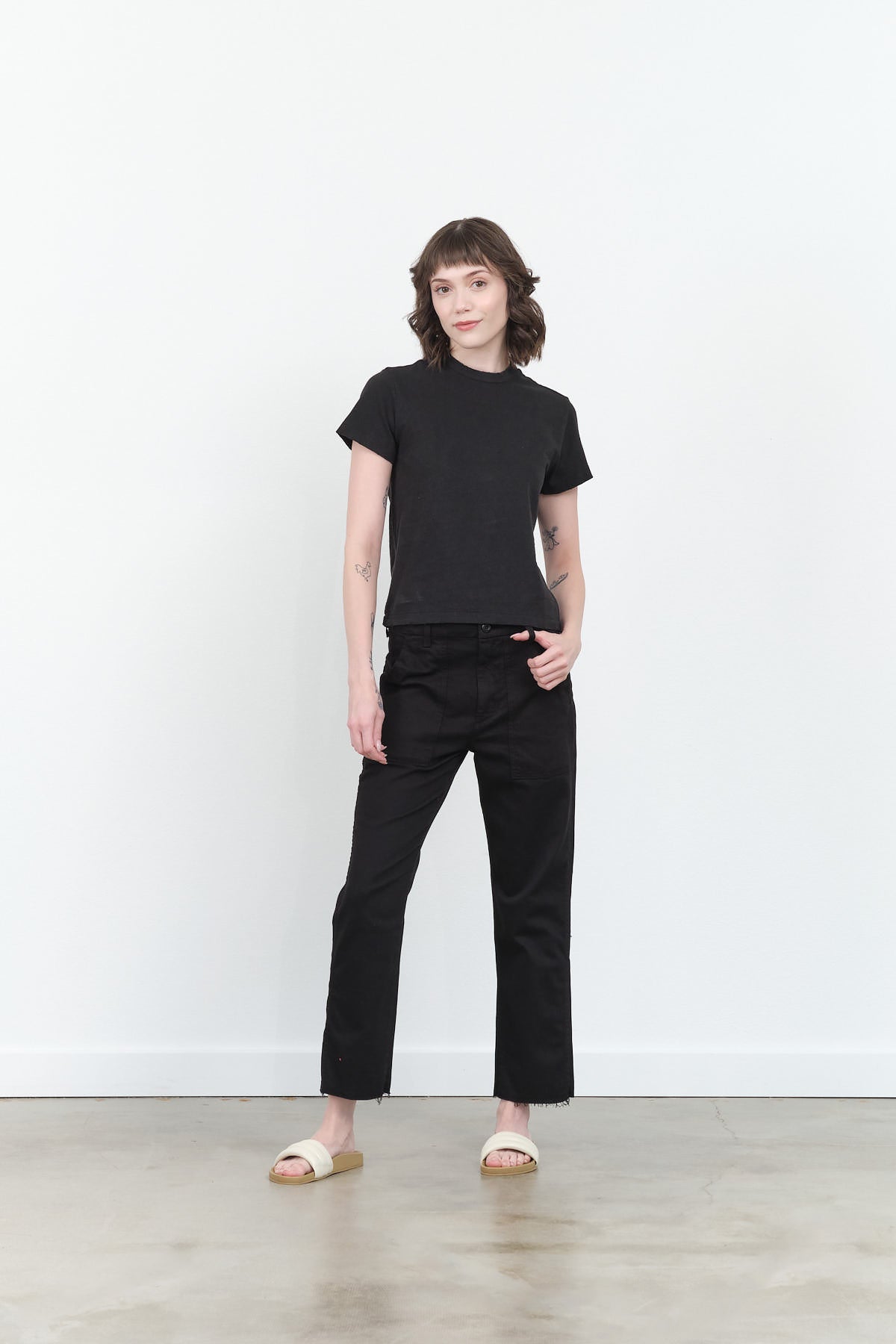 Amo Denim Easy Army Trouser in Black