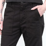 Black Easy Army Trouser by Amo Denim