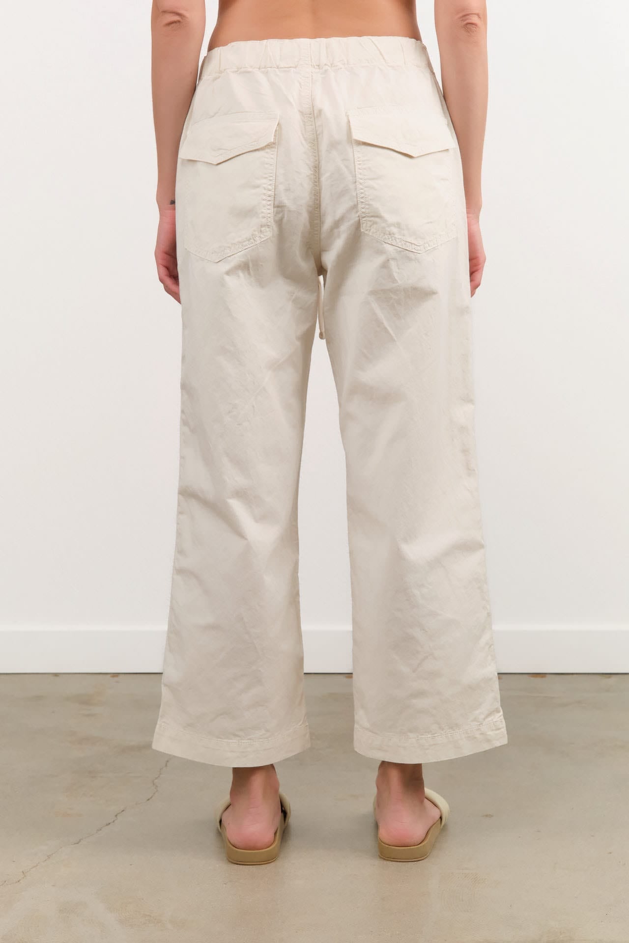 Amo Denim Apparel Womens Pants Easy Drawstring Slouch Crop Pant