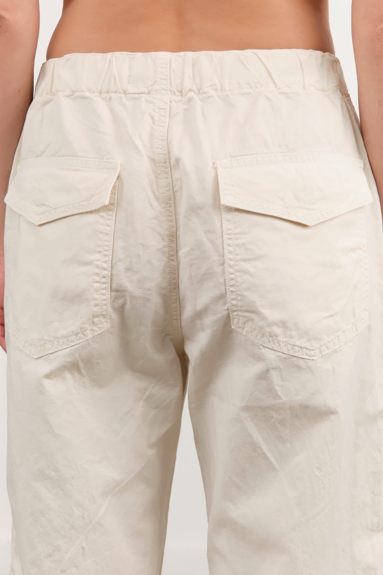Amo Denim Apparel Womens Pants Easy Drawstring Slouch Crop Pant
