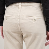 Amo Denim Back pockets on Easy Trouser in Pumice