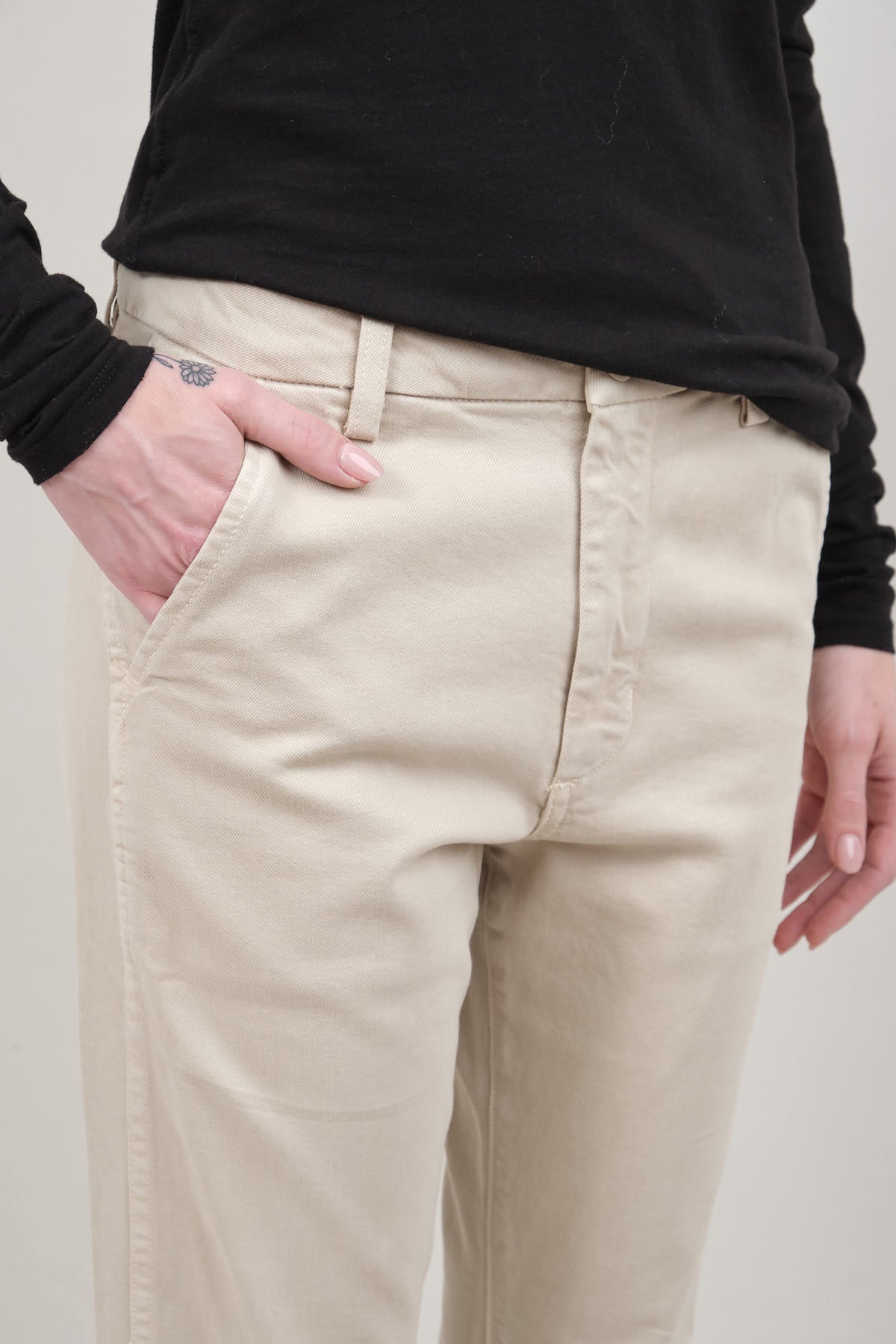 Rise on Easy Trouser in Pumice