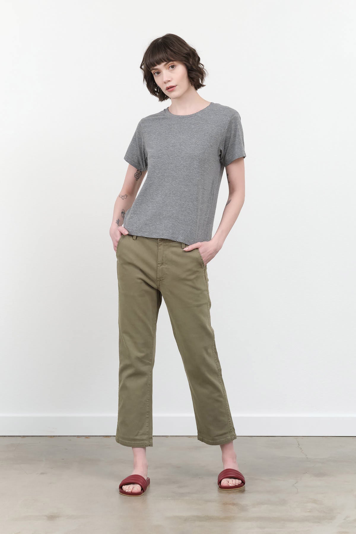 Styled Easy Trouser Relaxed Crop Straight