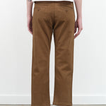 Walnut Brown Easy Trouser Relaxed Crop Straight Pant by Designer Brand Amo Denim