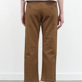 Walnut Brown Easy Trouser Relaxed Crop Straight Pant by Designer Brand Amo Denim