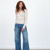 Amo Denim Edith Wide Leg Trouser in Romance