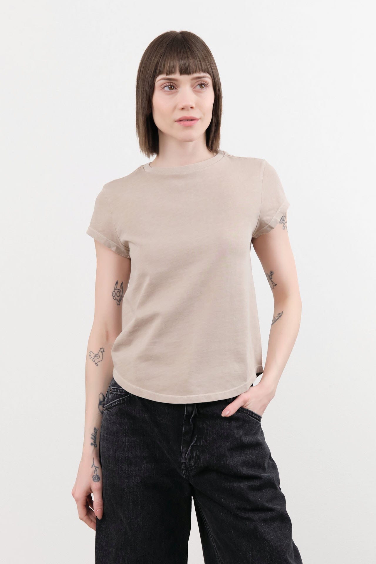 Amo Denim Apparel Womens Tees Forever Tee in Haze