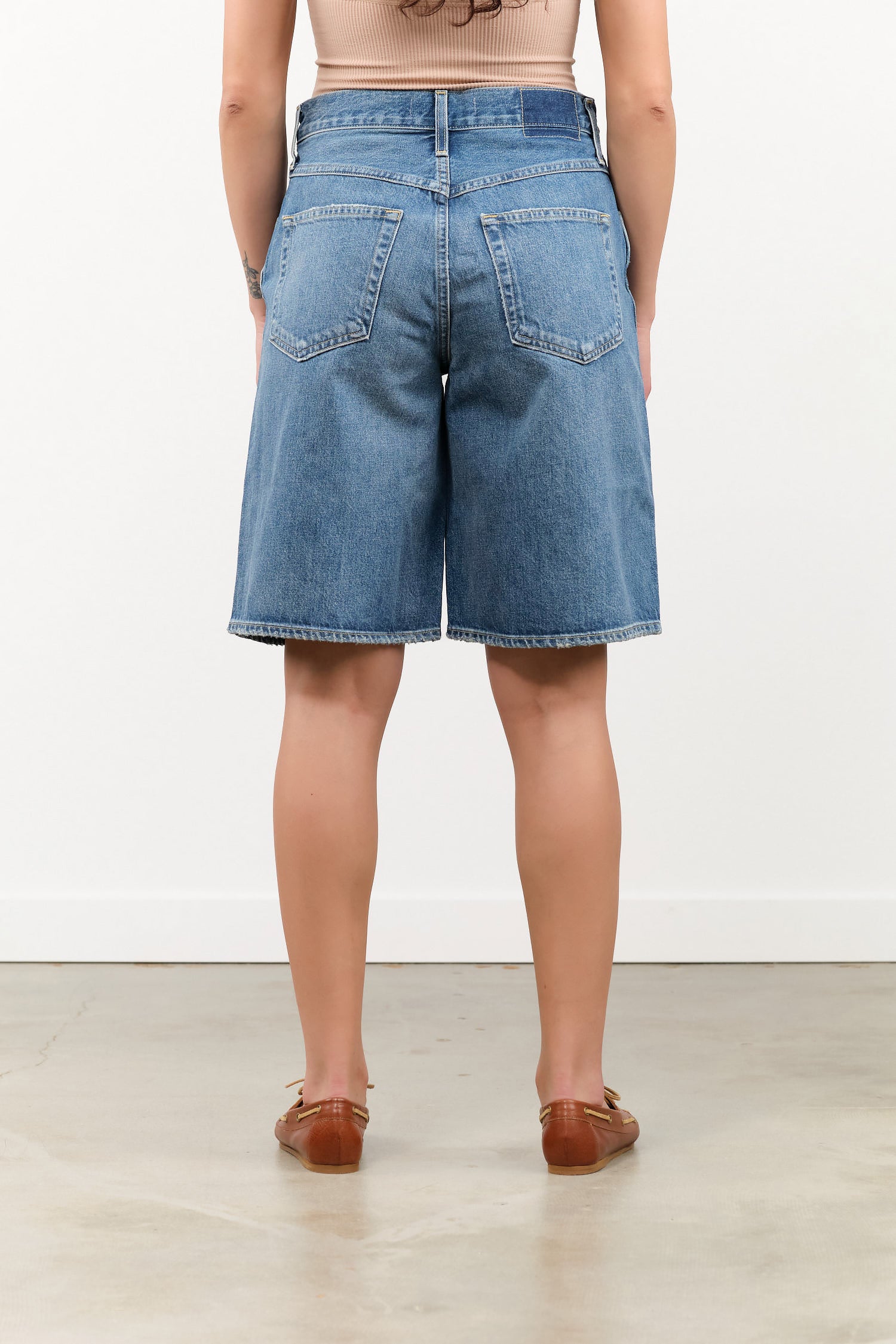 Offbeat Blue Jean Long Laura Short by Amo Denim Brand 