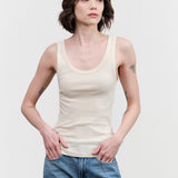 Amo Denim Layering Tank in Bone