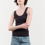 Amo Denim Apparel Womens Tees Layering Tank in Vintage Black