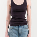 Amo Denim Apparel Womens Tees Layering Tank in Vintage Black