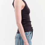 Amo Denim Apparel Womens Tees Layering Tank in Vintage Black