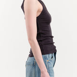 Amo Denim Apparel Womens Tees Layering Tank in Vintage Black