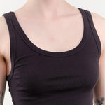 Amo Denim Apparel Womens Tees Layering Tank in Vintage Black