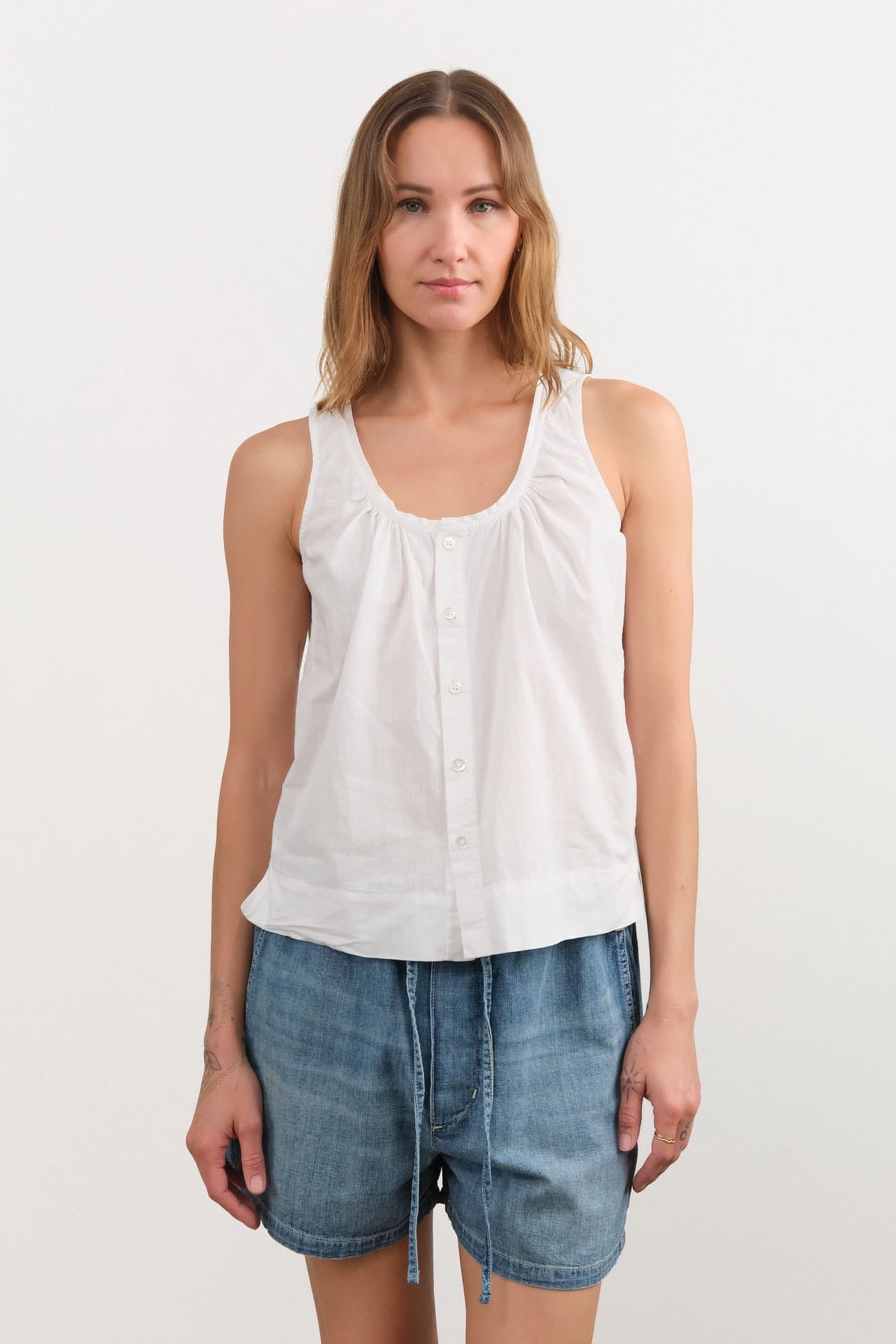 Amo Denim Apparel Womens Blouses Leni Top