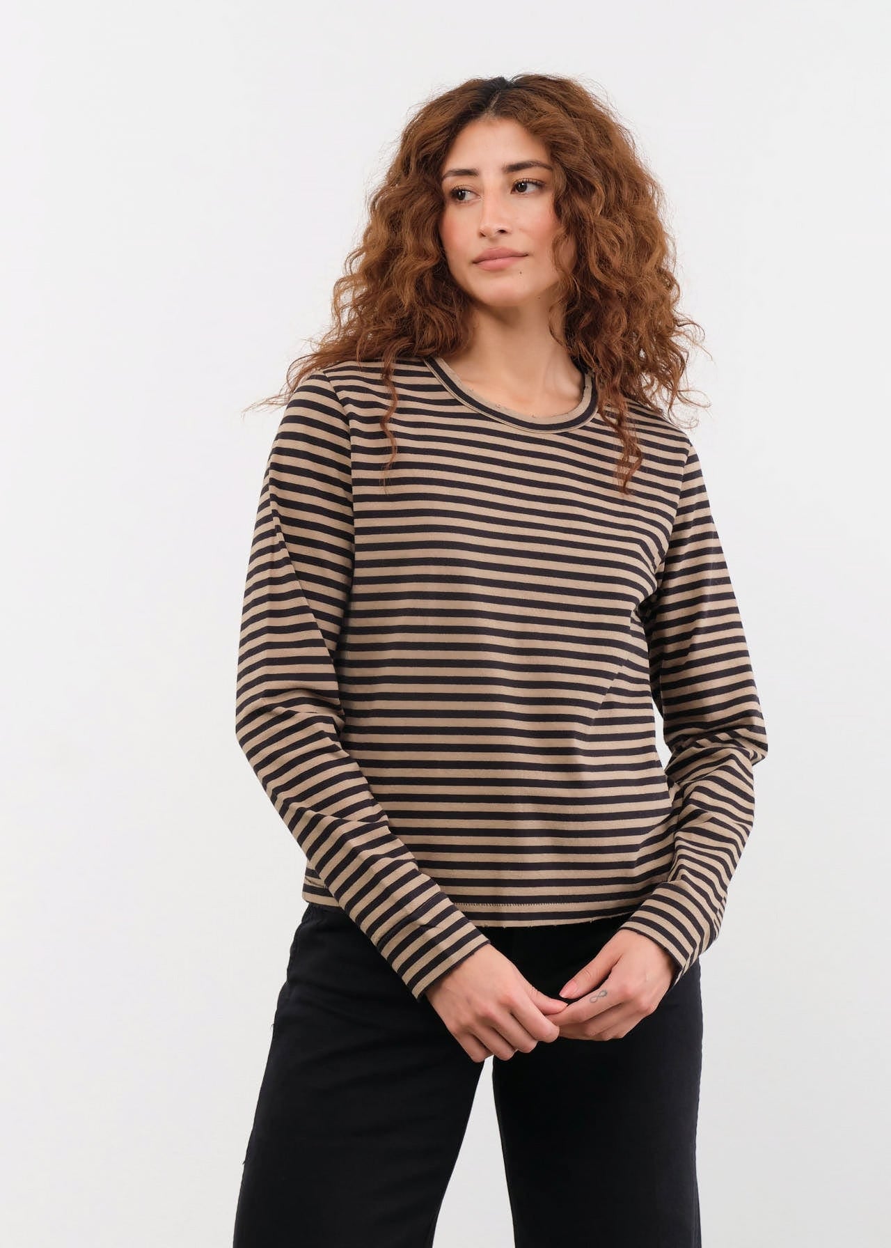 Amo Denim Apparel Womens Blouses Love Long Sleeve