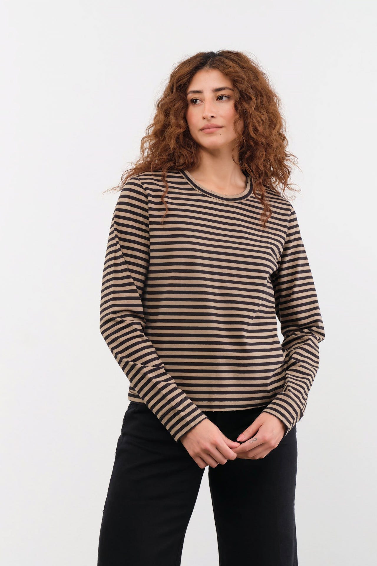 Amo Denim Apparel Womens Blouses Love Long Sleeve