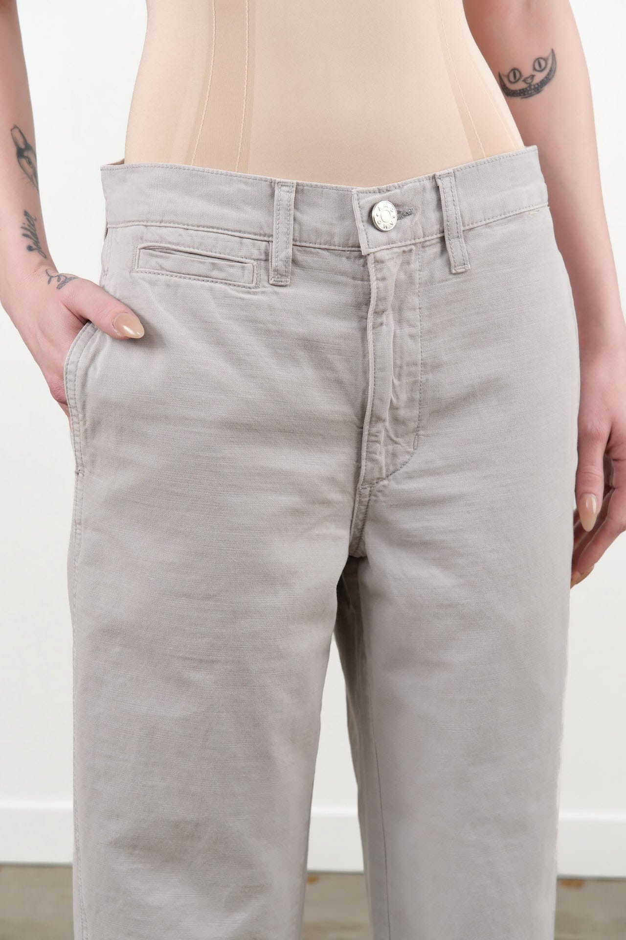 Amo Denim Apparel Womens Pants Maria Trouser in Drizzle