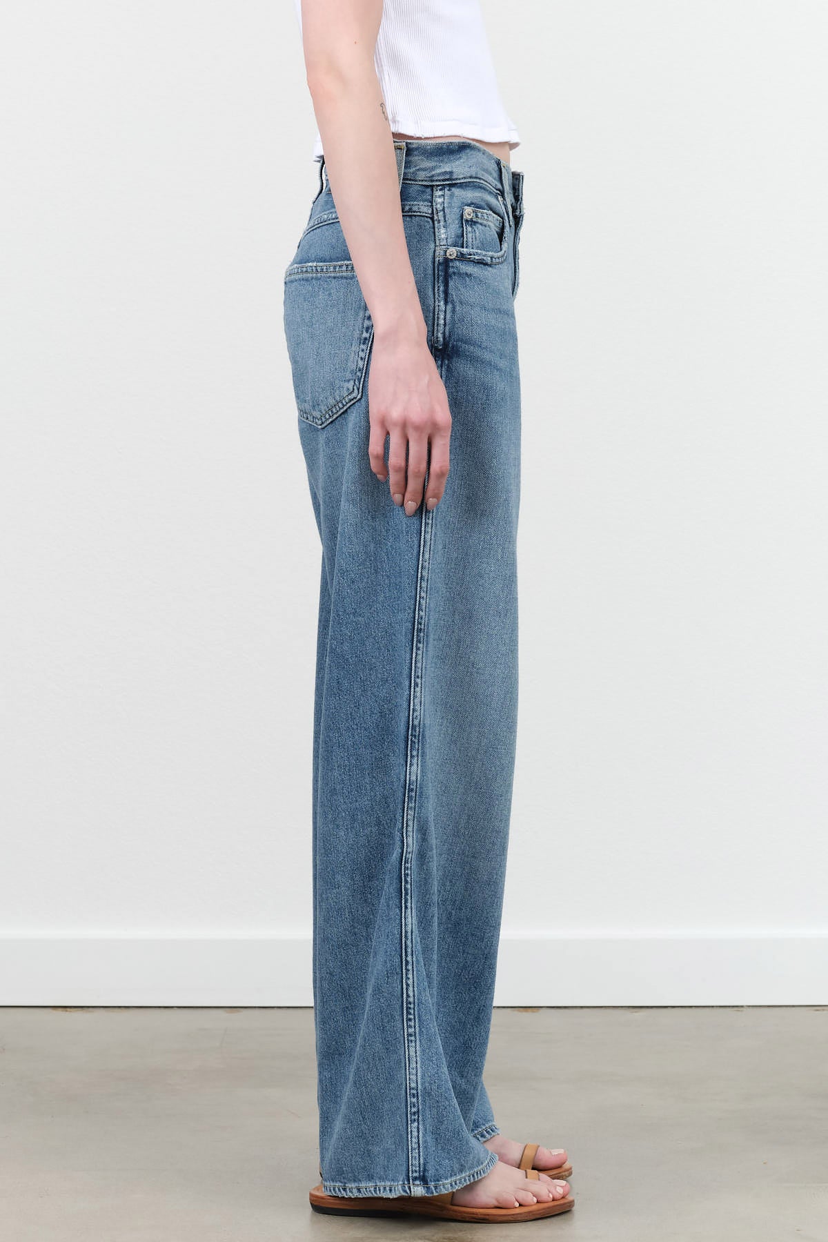 Amo Denim Wide Leg Regina Jean in Love It Blue Denim