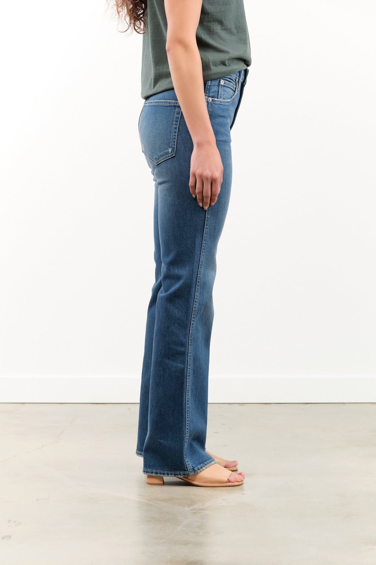 Amo Denim Apparel Womens Denim Rosa Flare Jean