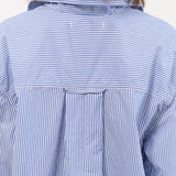 Amo Denim Apparel Womens Blouses Ruth Oversized Shirt in Blue Multi Stripe