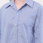 Amo Denim Apparel Womens Blouses Ruth Oversized Shirt in Blue Multi Stripe