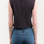 Amo Denim Apparel Womens Tees Sleeveless Babe Tee in Vintage Black