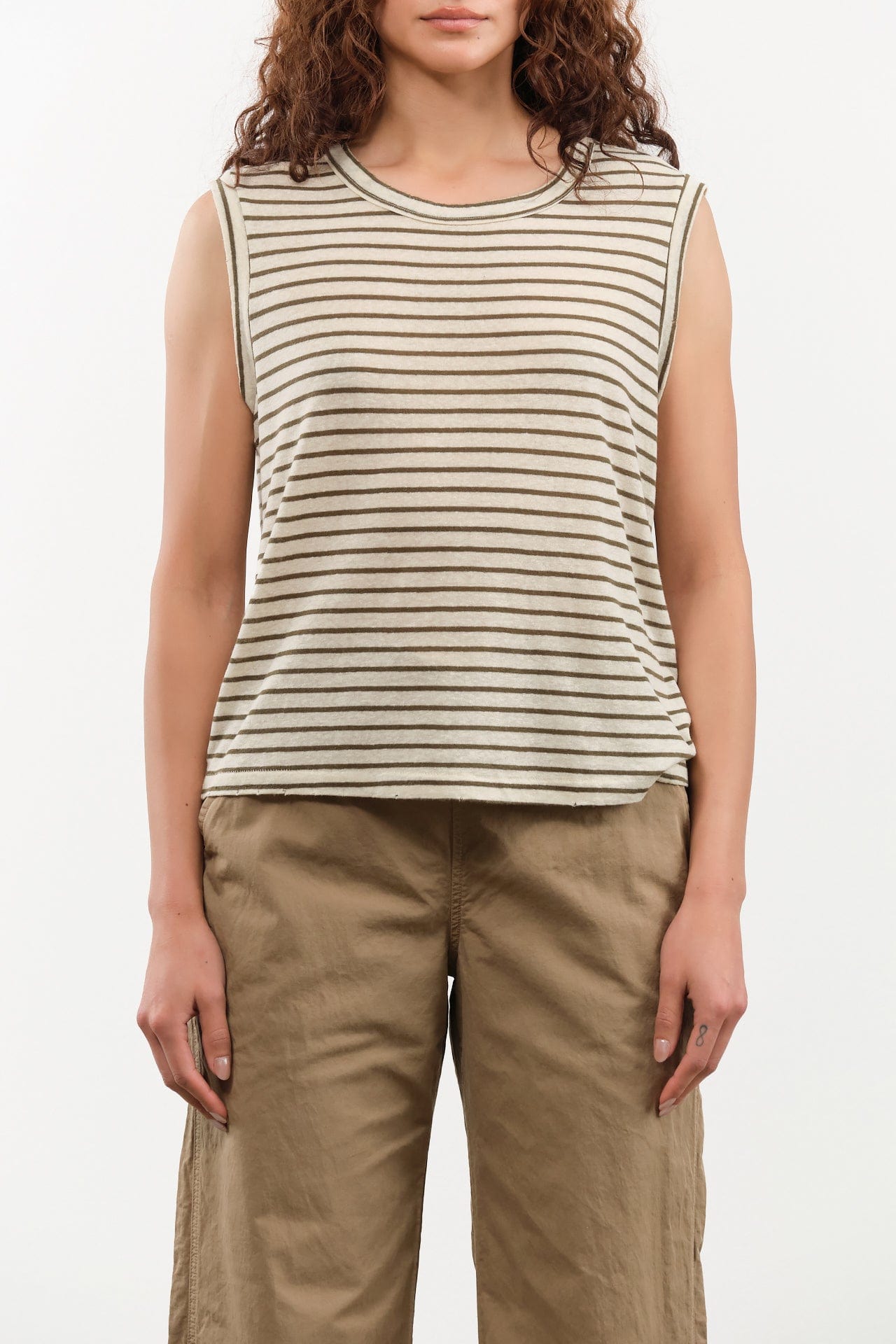 Amo Denim Apparel Womens Tees Sleeveless Love Tee